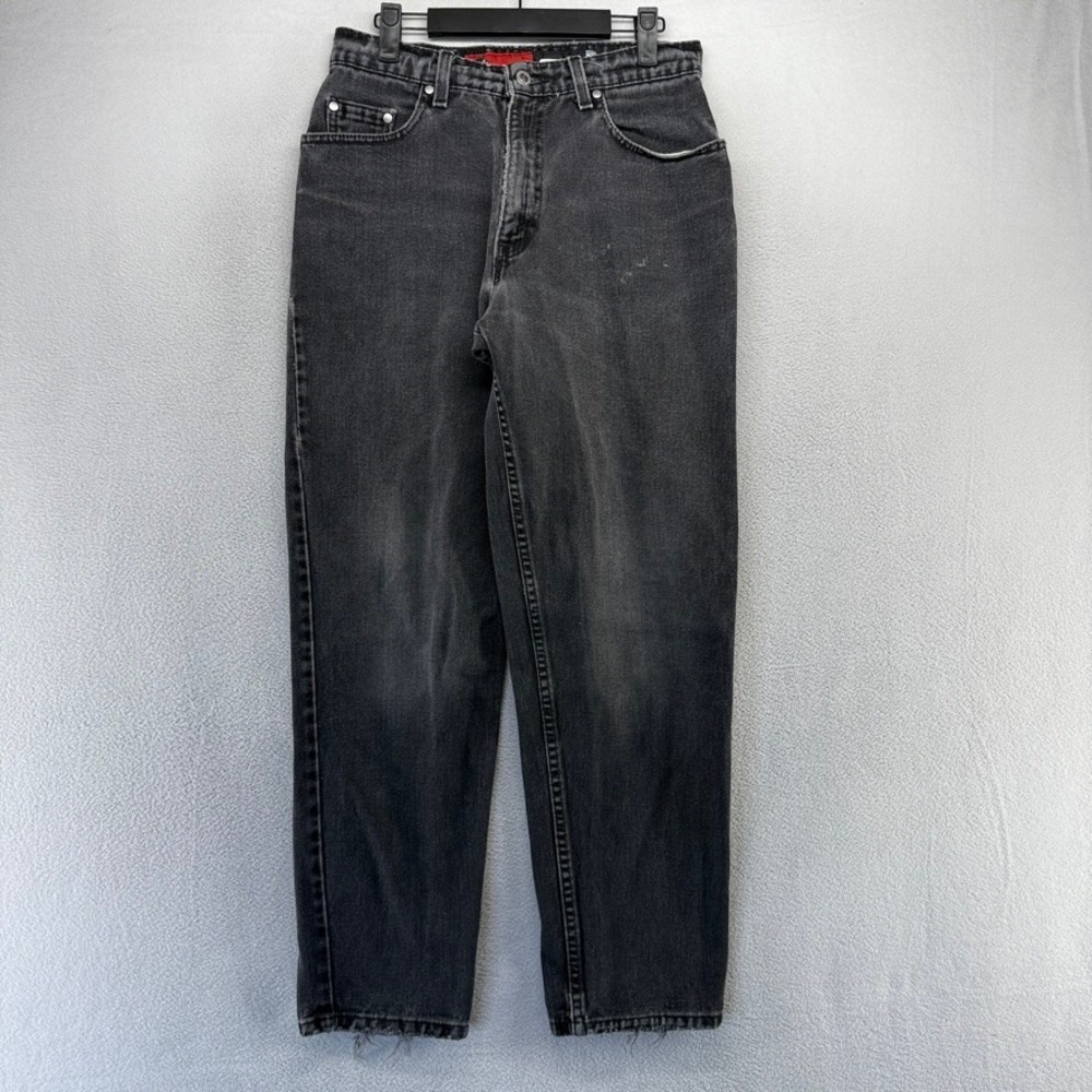 Vintage Levis Jeans Mens 31x30 Fits 28x29 Black SilverTab Loose Baggy Taper 90s